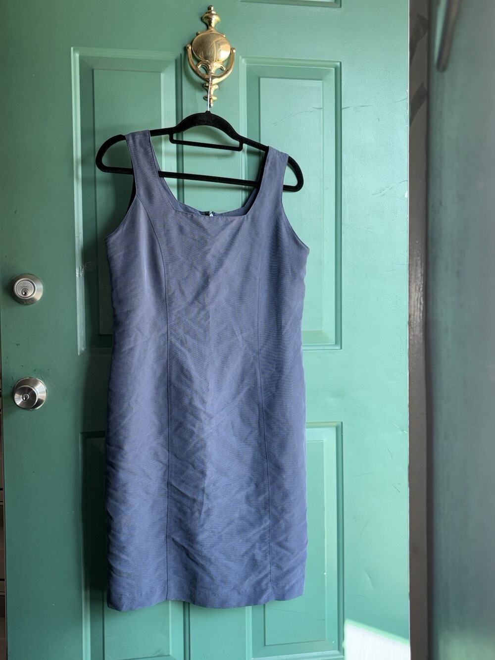 Tess Dress Size 10 Vintage Rayon / Poly Shift Dress Excellent Condition
